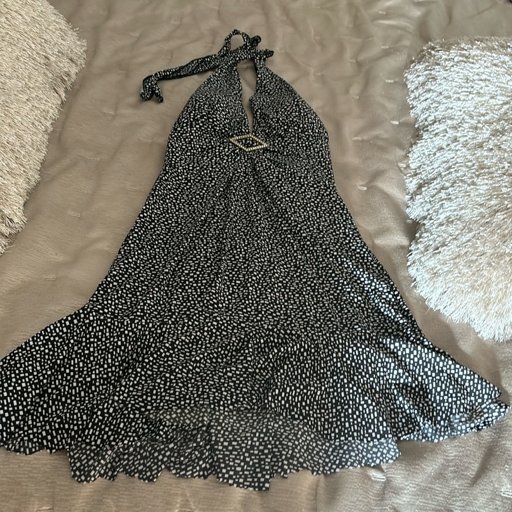 Black and White Pattern Dress